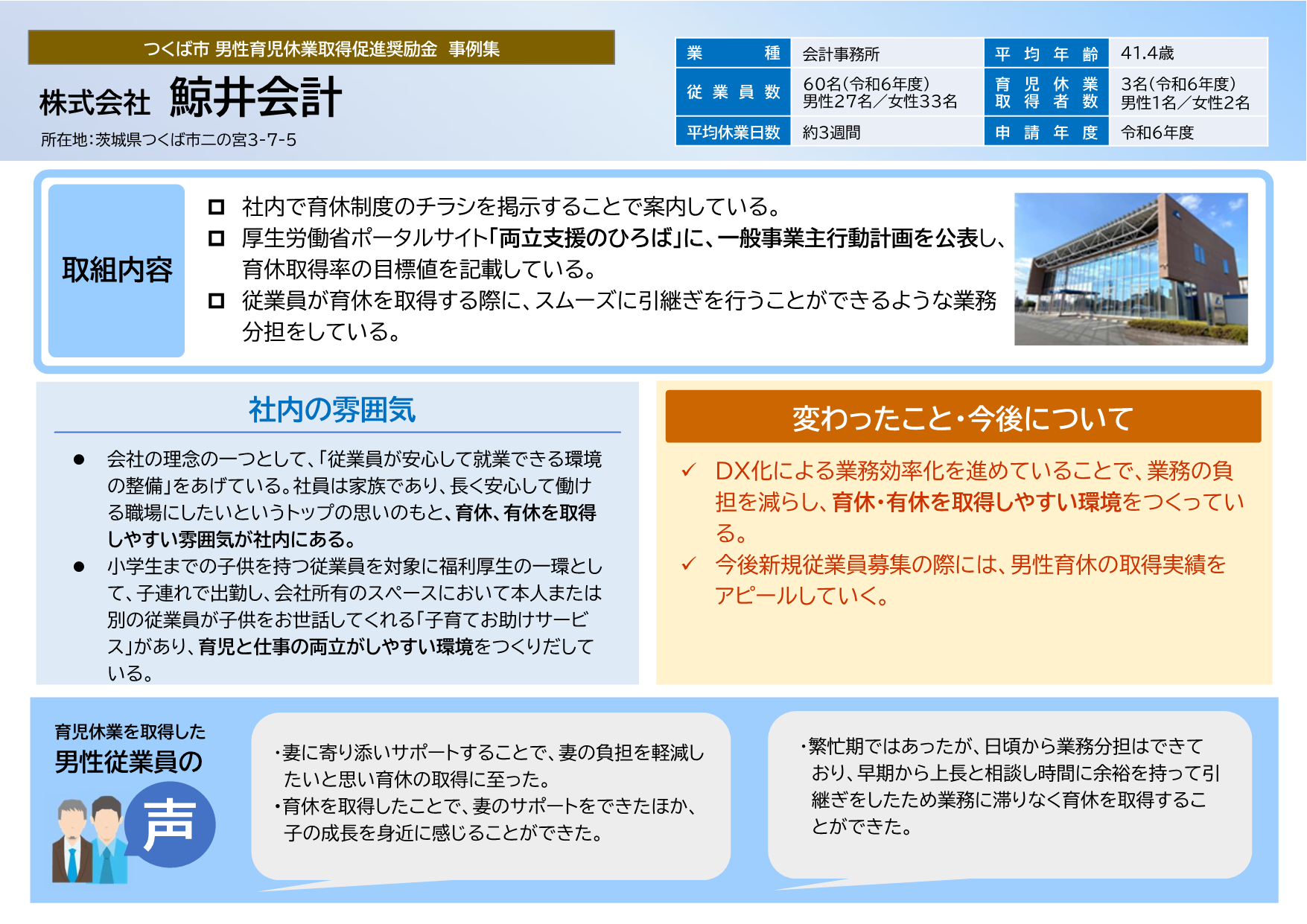 株式会社鯨井会計取組事例