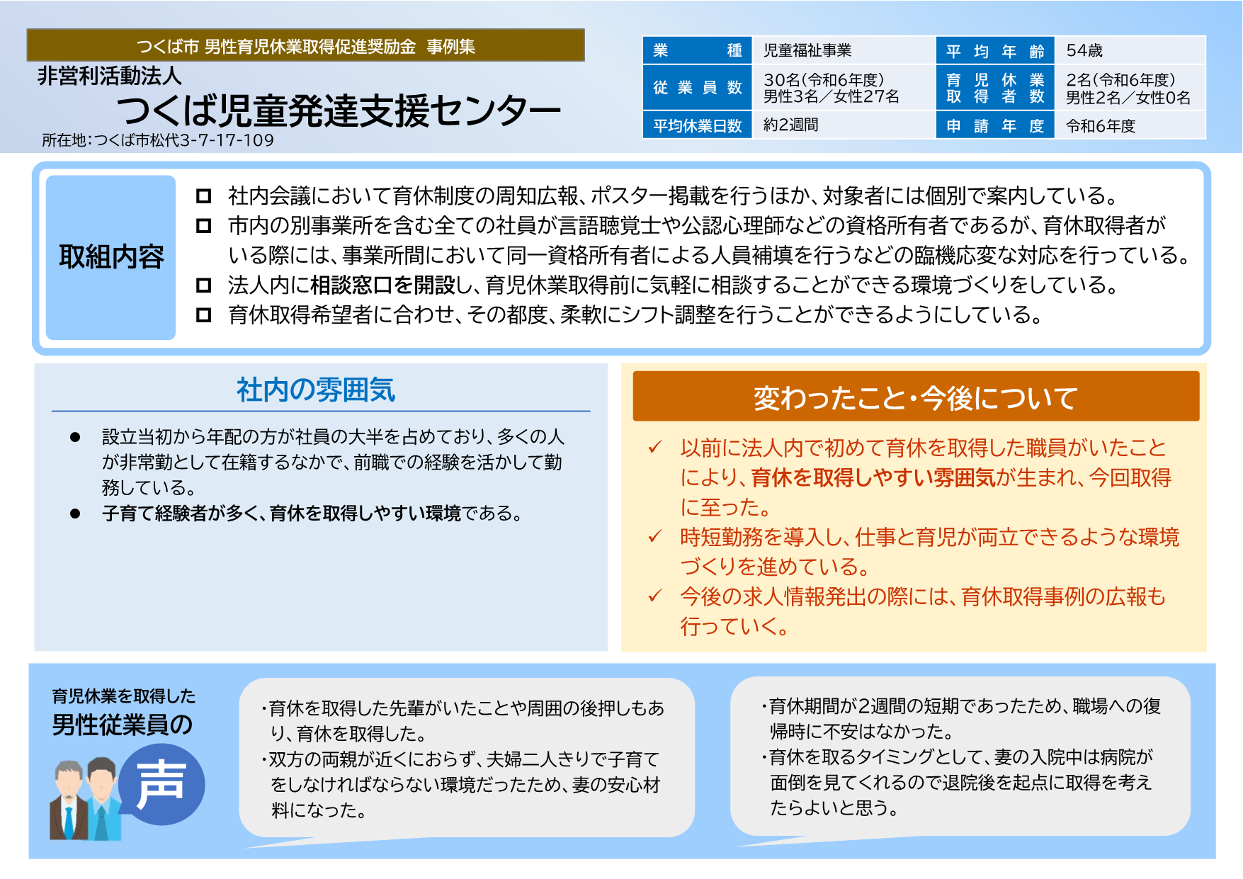 特定非営利活動法人つくば児童発達支援センター