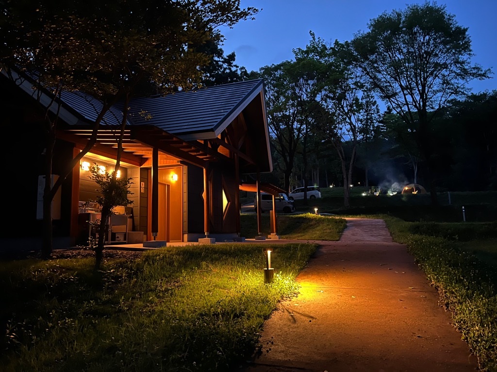 キャンプ場夜景