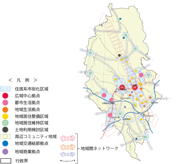 将来都市構造の地図