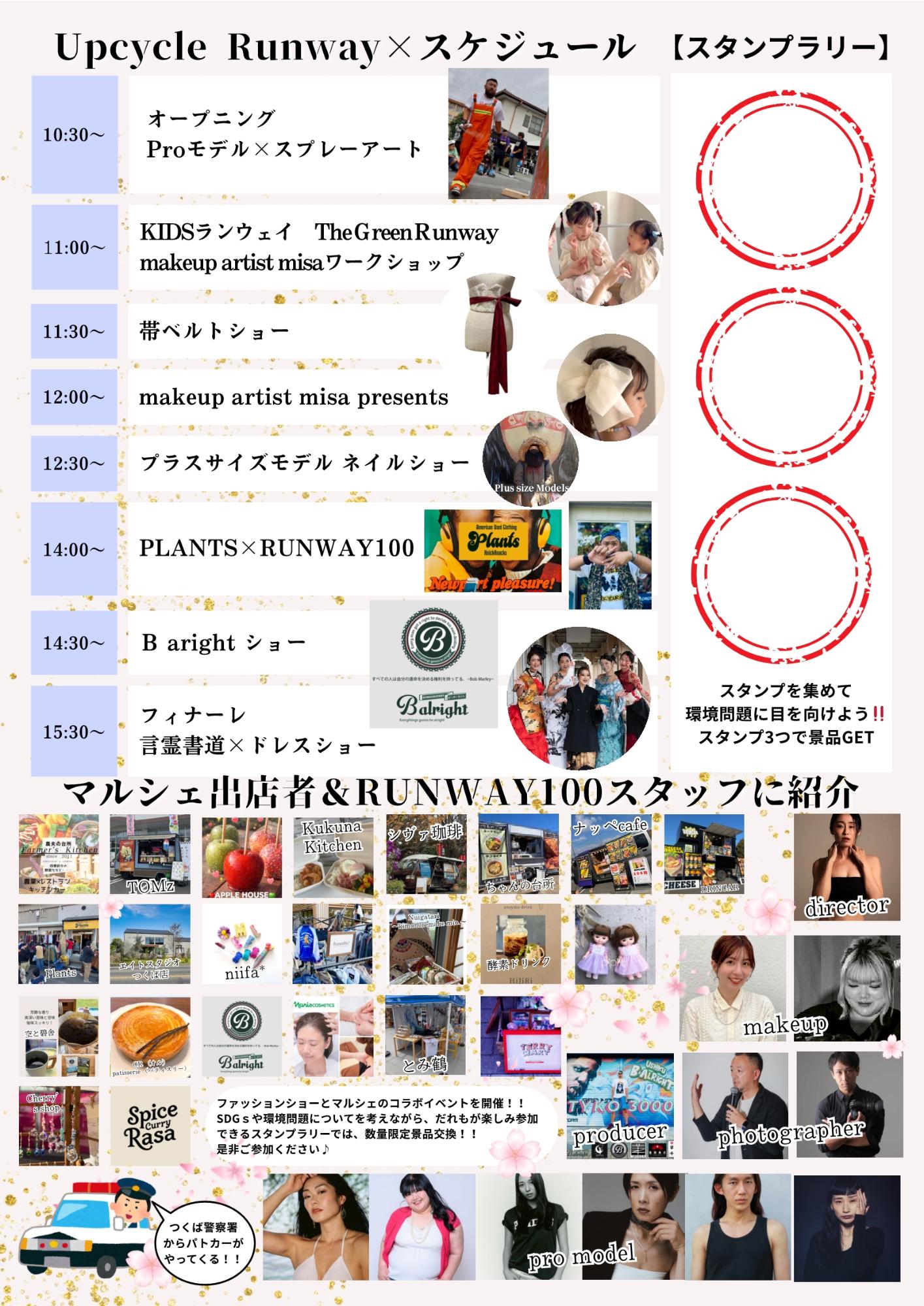 RUNWAY100チラシ裏