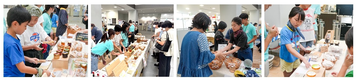 販売体験の様子