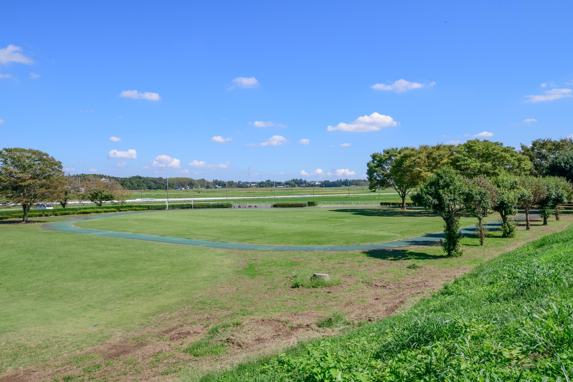 広場のある小貝川スポーツ公園の写真