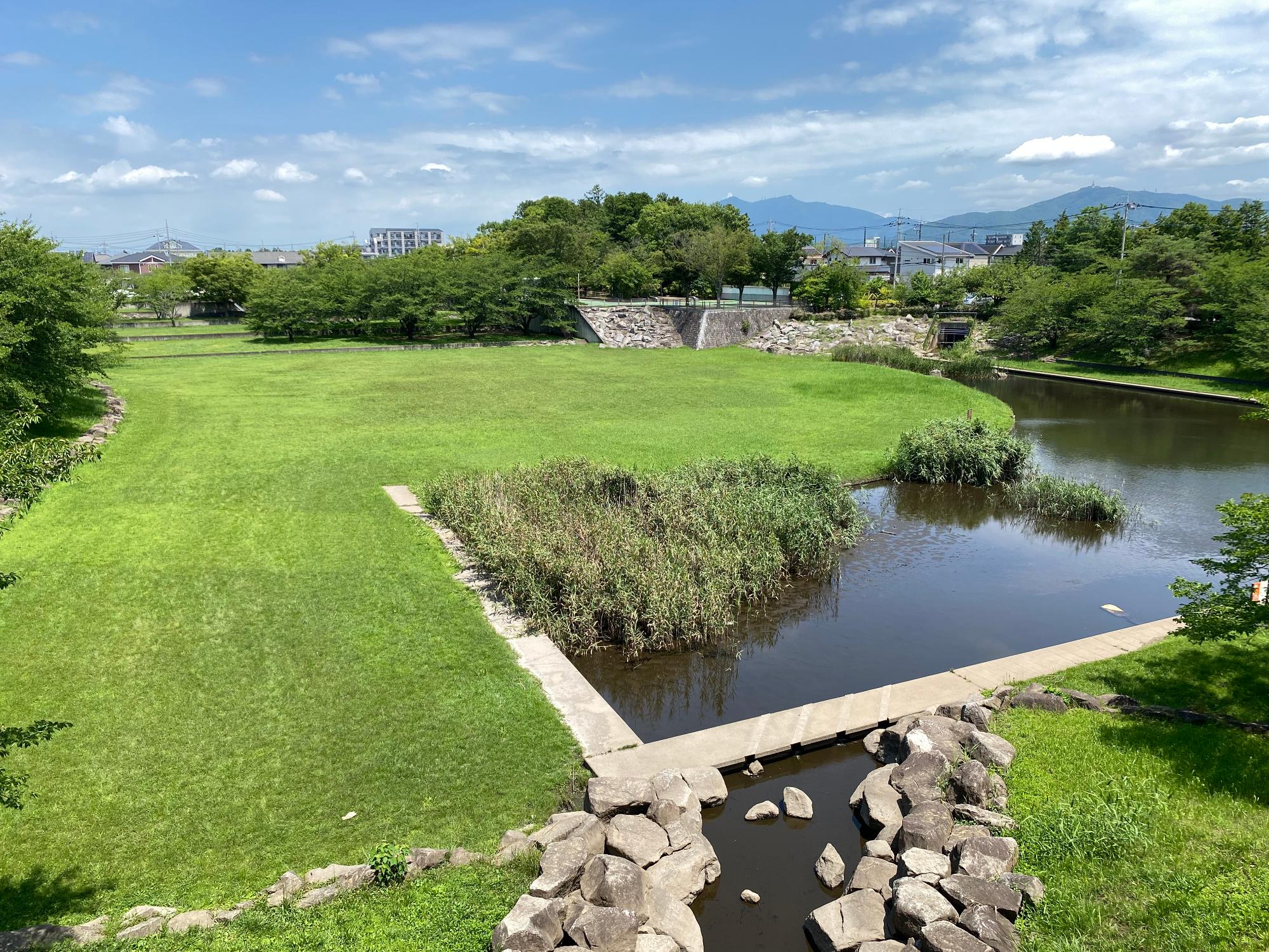 調整池がある反町の森公園の写真