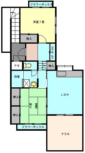 吾妻住宅3階の間取り図