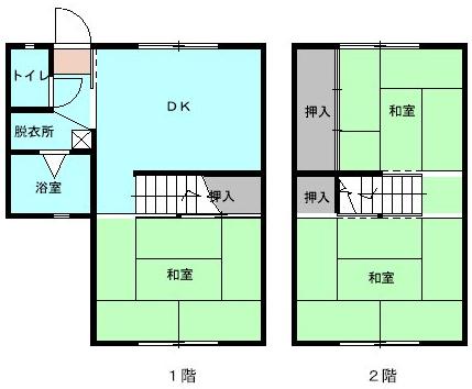 北条日向団地の間取り図