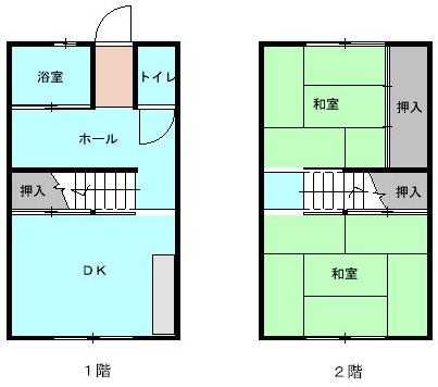 小田第二団地の間取り図