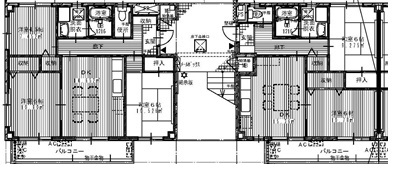 大曽根住宅2DK、3DKの間取り図