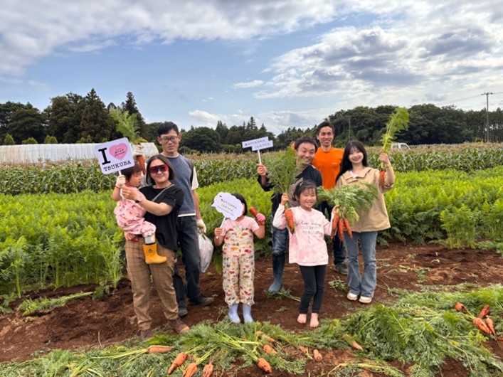 にんじんの収穫体験
