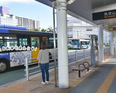 つくば駅からつくバス北部シャトルに乗車