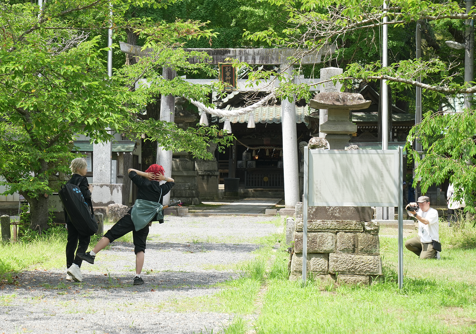 撮影するレイヤーさんとカメラマン