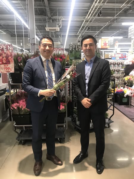 ベルクの原島社長と市長