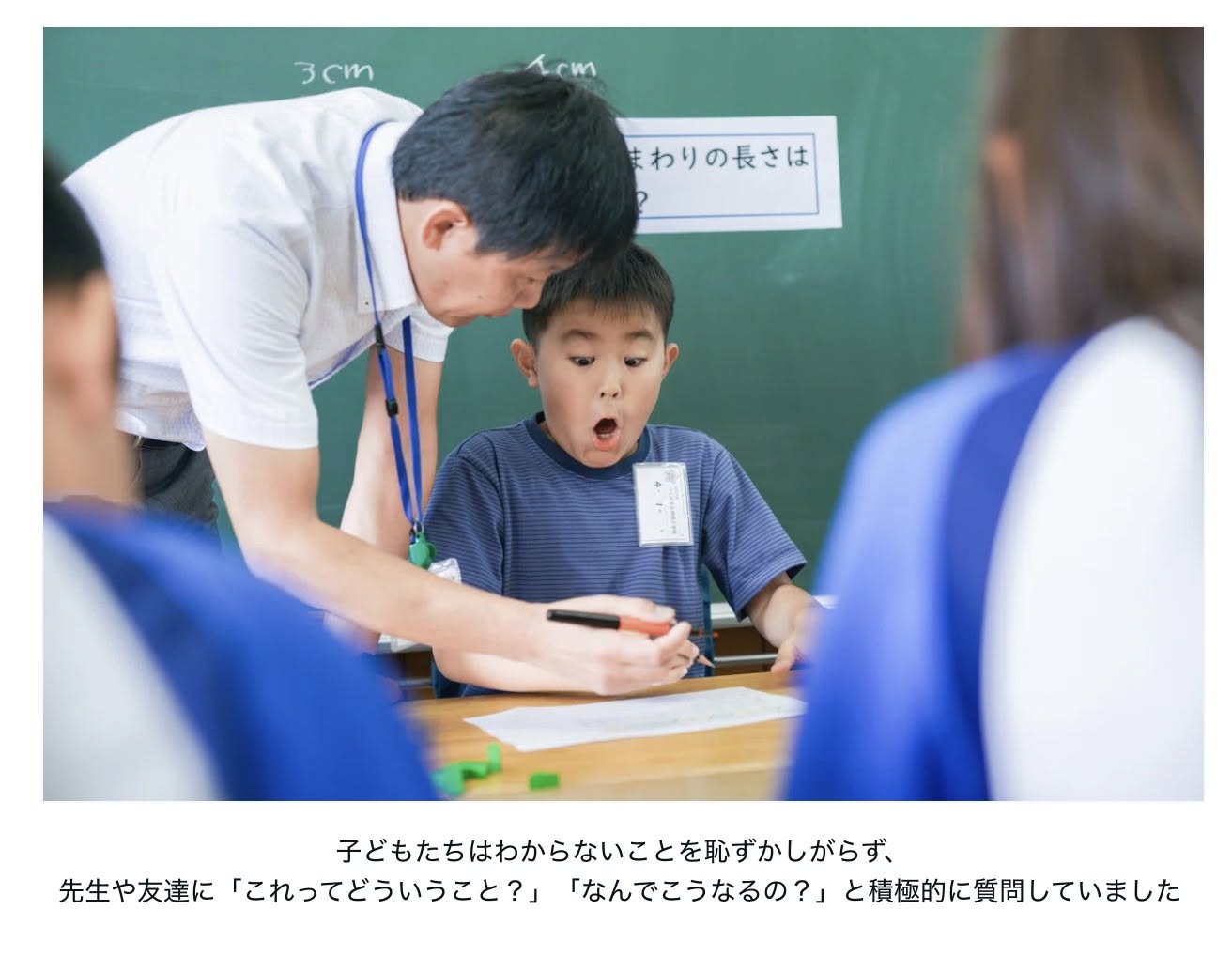 子供たちはわからないことを恥ずかしかがらず、先生や友達に「これってどういうこと?」「なんでこうなるの?」と積極的に質問していました。