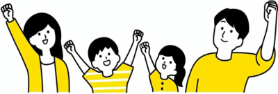 親子のイラスト