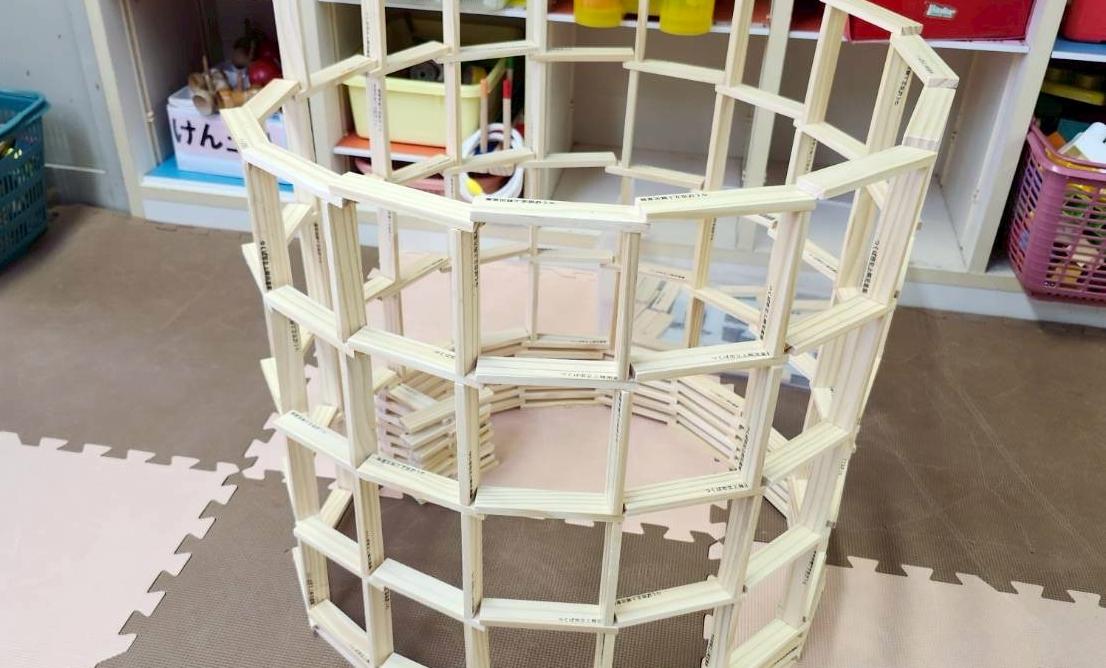 積み木で作ったドーム
