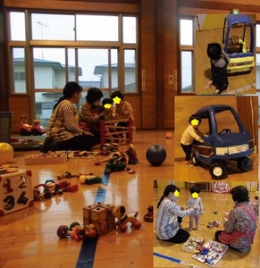 おもちゃで夢中で遊ぶキッズたちの写真