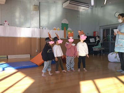 くまさんになりきるもも組
