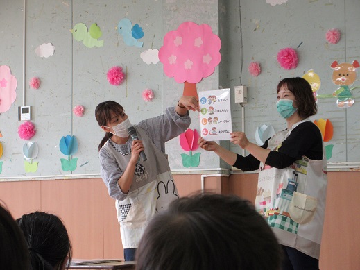 『お・は・し・も』火災時の合言葉を学びました。