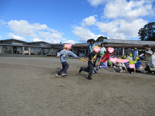 同時にアンカーが走り出す瞬間
