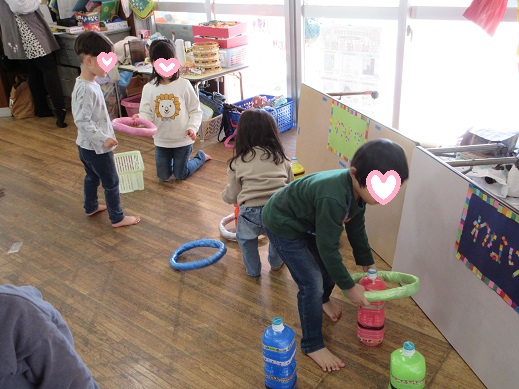 お化けのわなげコーナーも盛り上がっていました。