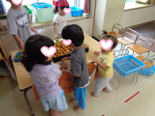たこ焼き屋さんの様子