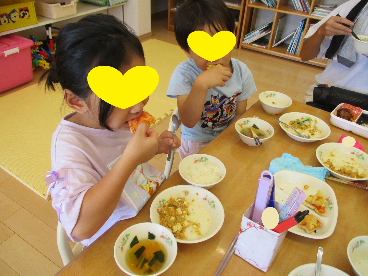 ピザをいただきます