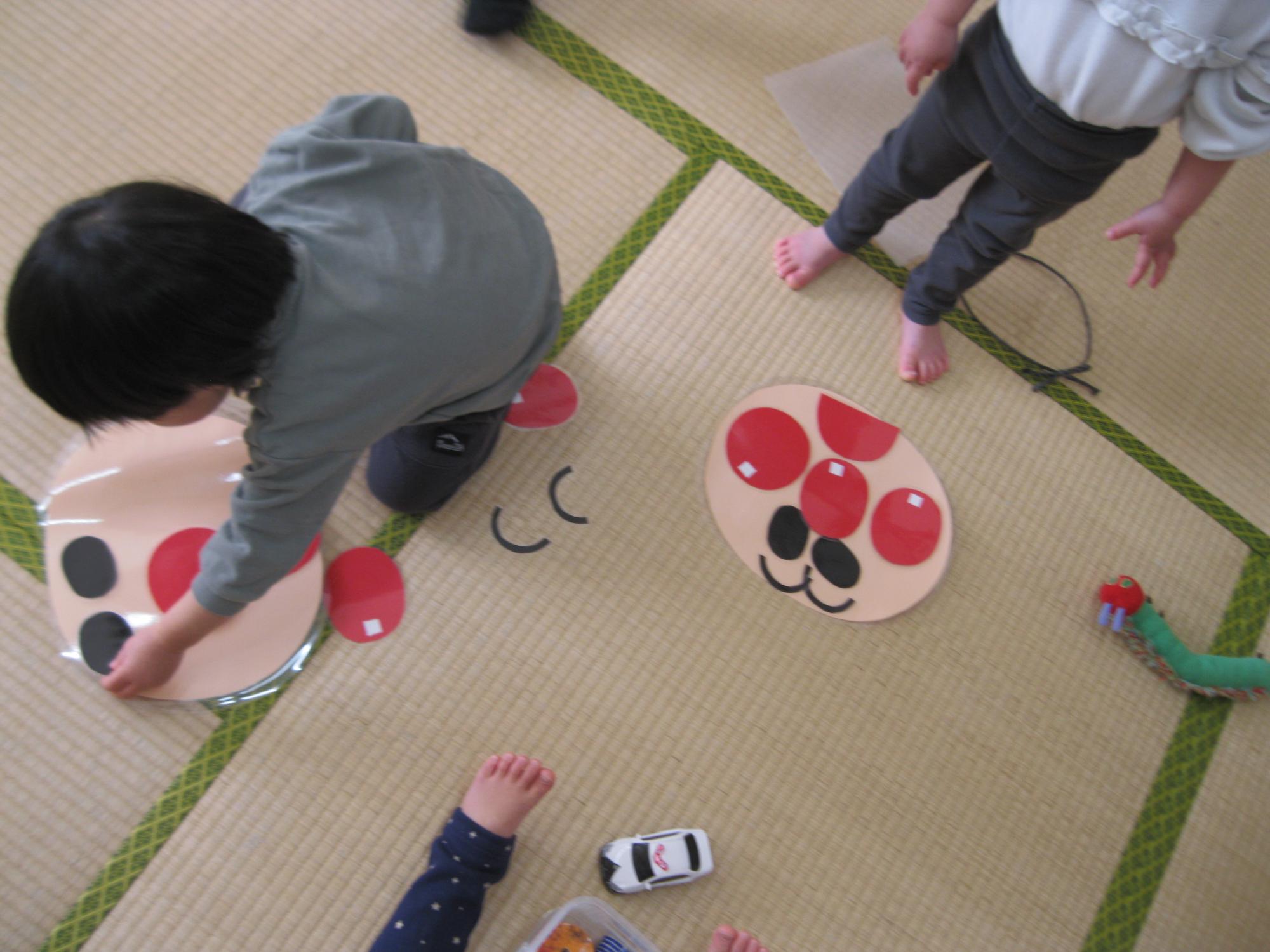 福笑いをしました。