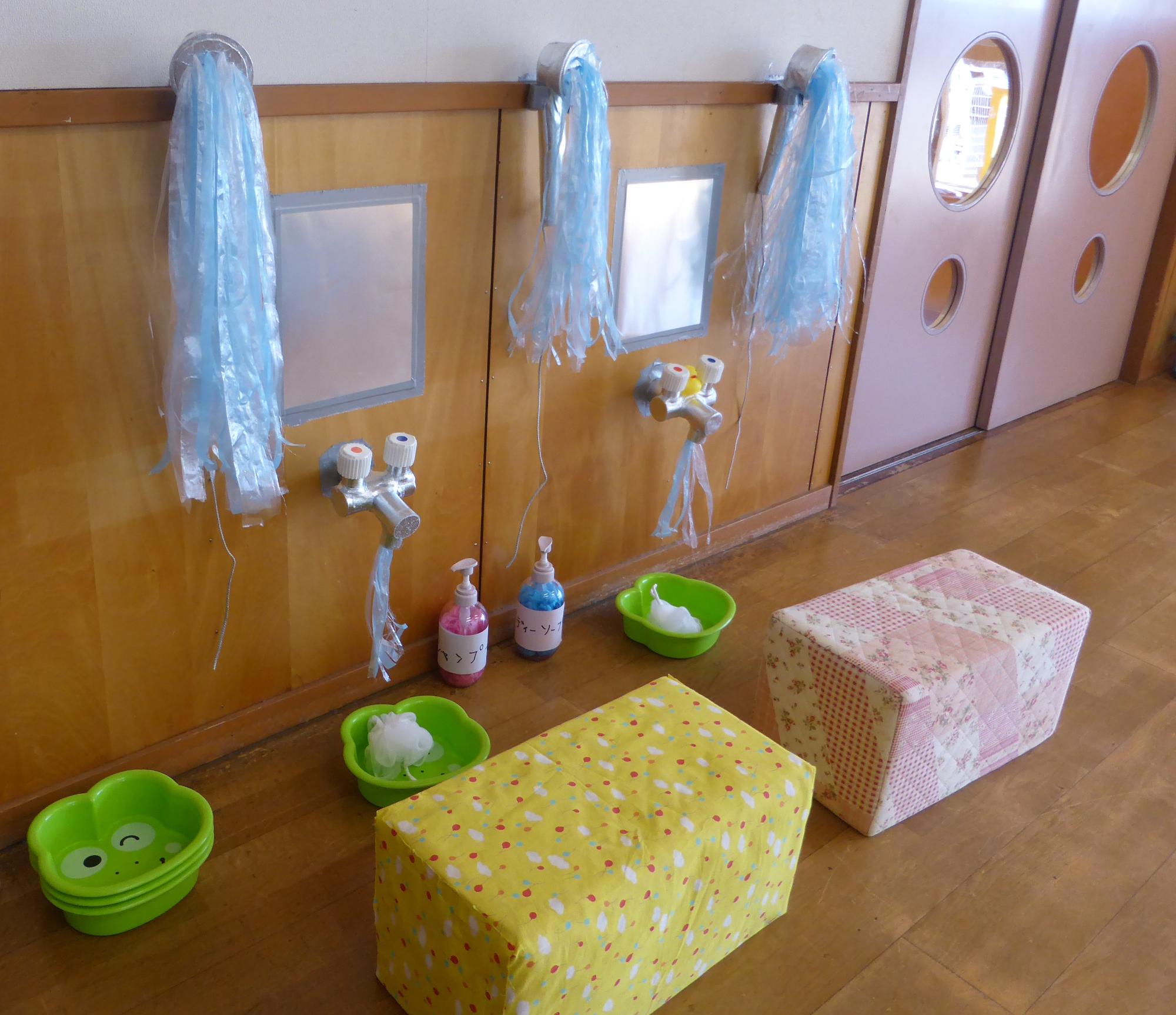 シャワーの場所もあります。