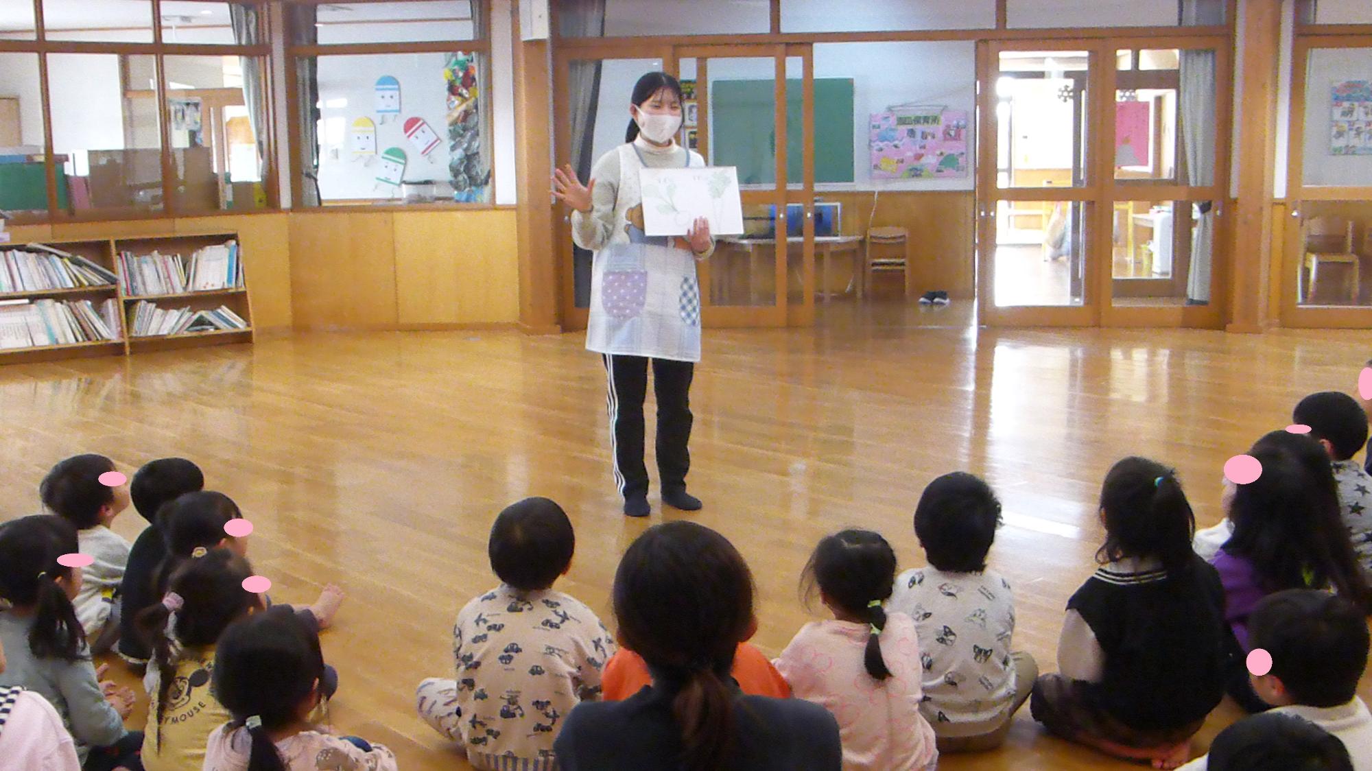 七草がゆの話を栄養士がしてくれました。