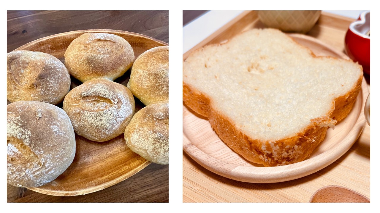 ユメシホウを使用したパンの写真。