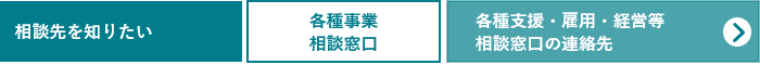 相談先を知りたい方 各種事業の相談窓口へのリンク