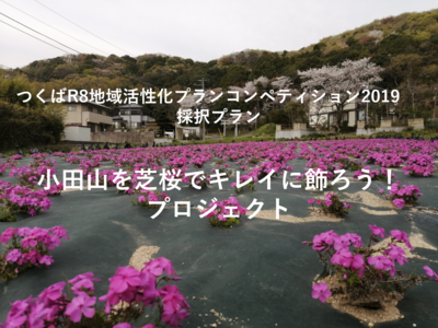 つくばR8地域活性化プランコンペティション2019採択プラン 小田山を芝桜でキレイに飾ろう！プロジェクトの画面