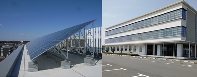 消防本部消防庁舎の太陽光発電システムの写真
