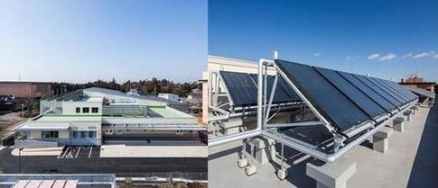 つくばすこやか給食センター豊里の太陽光発電システムの写真