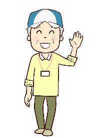 ボランティアの男性