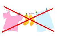 洗濯ができない状況