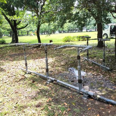 非常用貯水槽から水を汲む場合は、蛇口を設置します