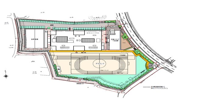 香取台地区小学校配置図