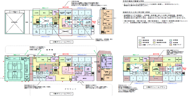 香取台小学校平面図の画像