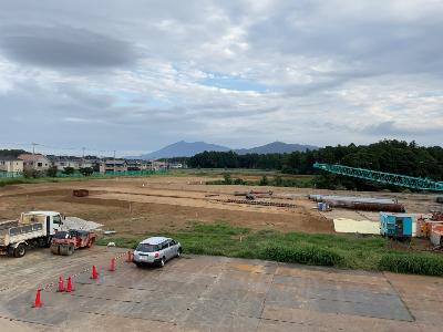 （仮称）中根・金田台地区小学校９月工事写真①
