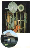 五角堂と和時計の写真