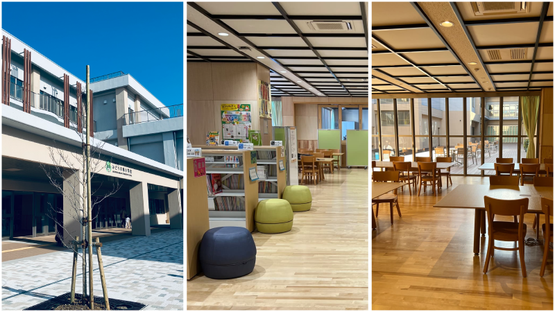 みどりの南小学校図書室写真