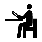 電子書籍を読む（電子図書館）ピクトグラム