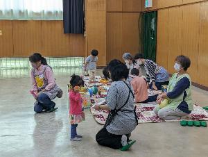竹園交流センターでの託児の様子