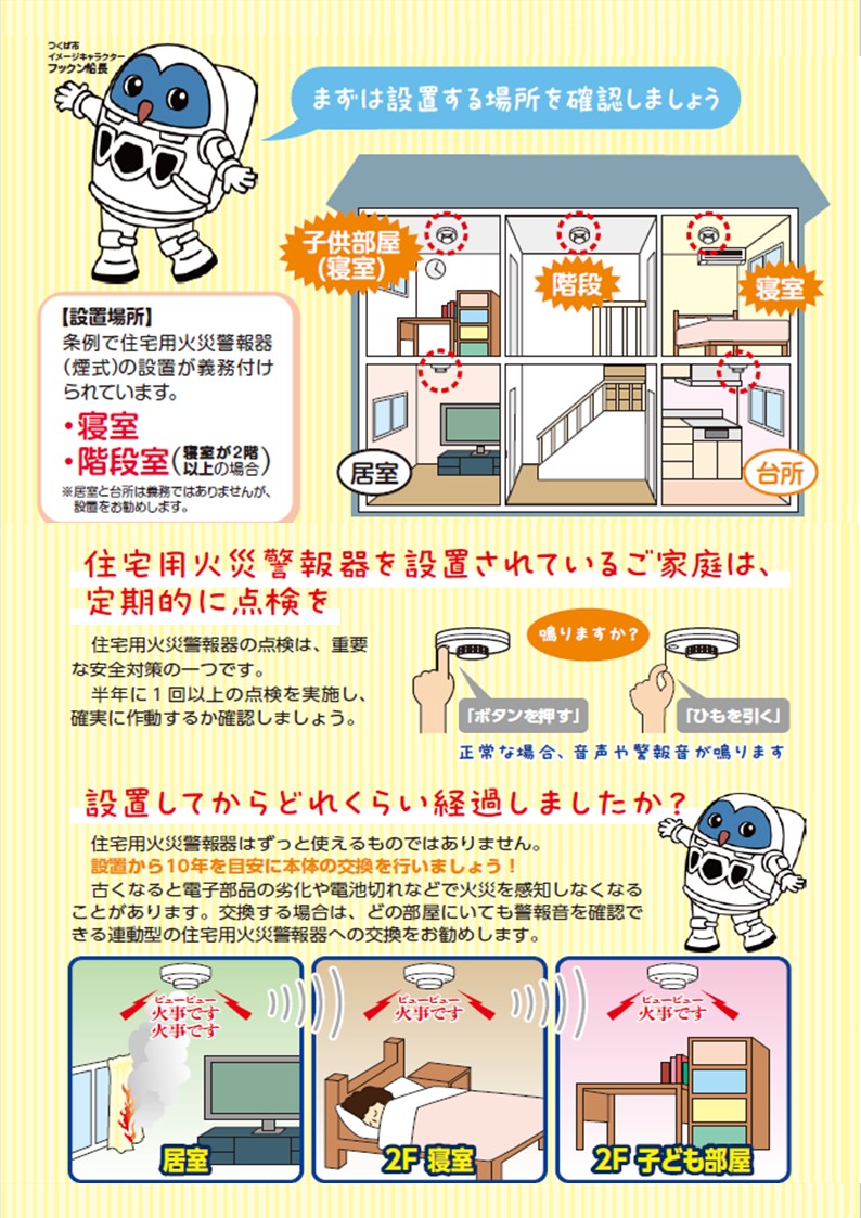 住宅用火災警報器設置状況アンケート用パンフレット（裏）