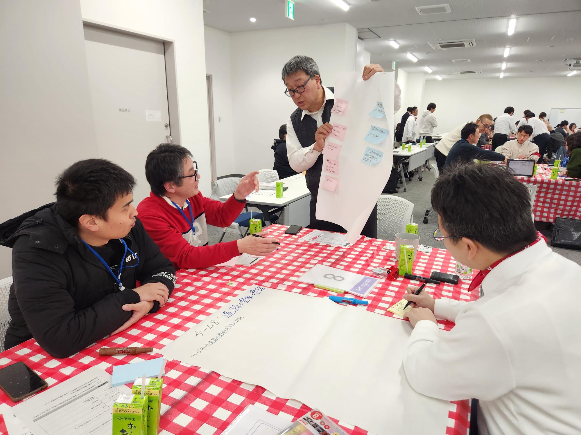 意見をまとめる様子