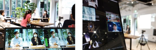 全国の小学生をオンラインでつなげる文科省とJAXA主催のイベントの様子