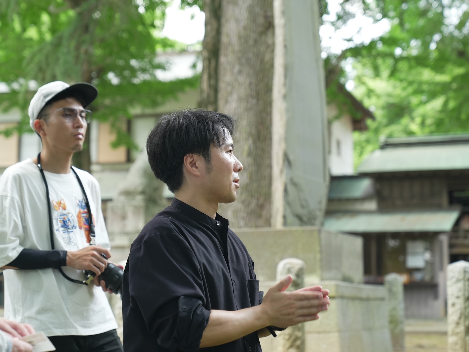 説明をする藤島さんと柳田さん