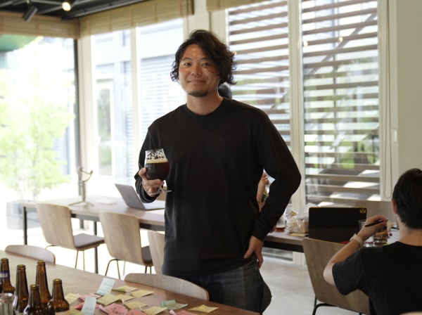 つくばクラフトビアフェスト実行委員長の永田さんの写真