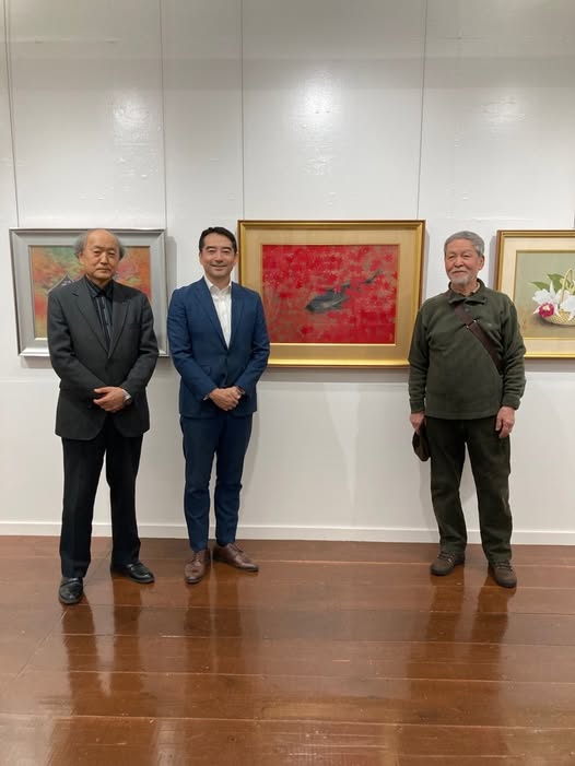 太田先生、市長、野堀さんの記念写真